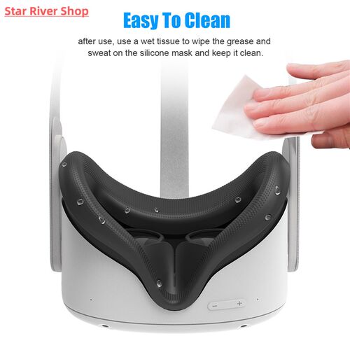 For Oculus Quest 2 Case Replacement Face Pad Silicone Eye Co