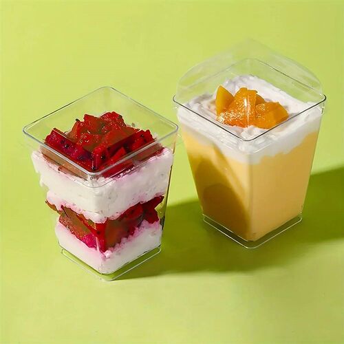 10/20/30pcs-Disposable Plastic Mousse Cup Ladder Shaped Cup