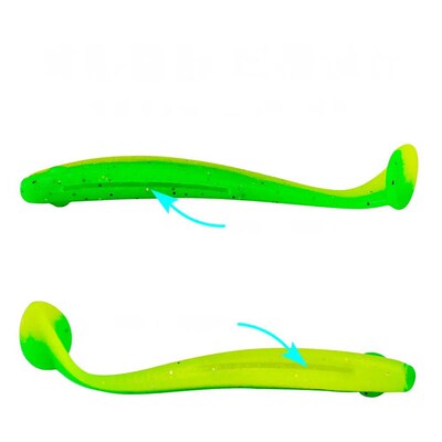Fishing Lure 55mm 70mm 90mm T Tail Worm Soft Bait Jigging Wo