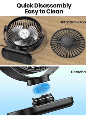 TOPK Mini Portable fan Standing fans for Room Camping,Rechar
