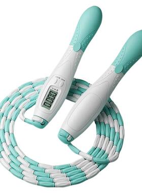 Beaded Jump Rope Plastic Segmented Jump Rope with Counter So