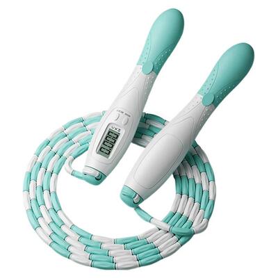 Beaded Jump Rope Plastic Segmented Jump Rope with Counter So