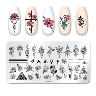 12*6cm Nail Art Templates Stamping Plate Design Flower Anima