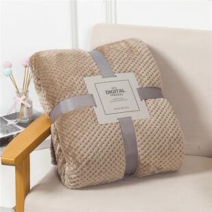 Plaid Bed Blankets Soft Warm Fluffy Throw Blanket Sofa ver C