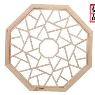 东阳木雕中式花格实木仿古门窗镂空屏风隔断背景墙店铺装修定制做