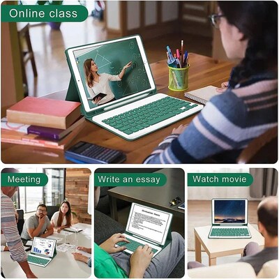 For iPad 10th Generation 2023 10.9 Inch Case with Keyboard,D