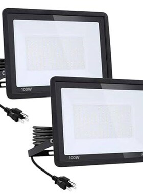 2Pack-100W LED Flood Light Outdoor,11000lm LED Work Light