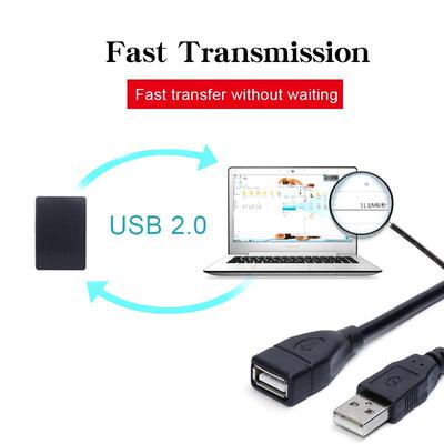 USB 2.0 Cable Extension Cable 0.6m/1m/1.5m Wire Data Transmi