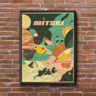 Mitski Retro Poster Be The Cowboy/Nobody/Lush Kraft Paper Pr