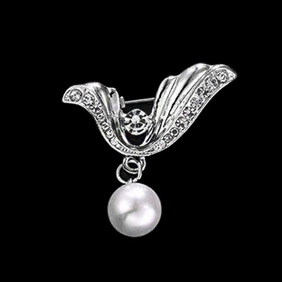 Premium Pearl Brooch Pin AntiExposure Button Stylish Multipu