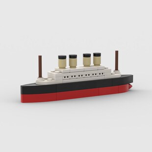 Titanic Cruise Ship Model Building MOC Blocks Bricks Boat Ki