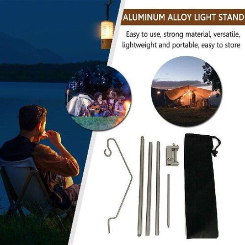 Foldable Camping Light Fixing Stand Holder Ground/Desktop