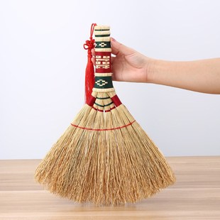 高粱苗扫床小扫把老式笤帚结婚新居小挂饰房间红扫帚挂件喜庆扫车