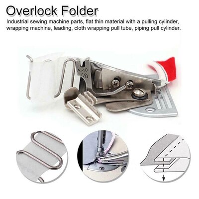 Overlock Folder Curve Edge Bias Binder Right angle Tube Fou