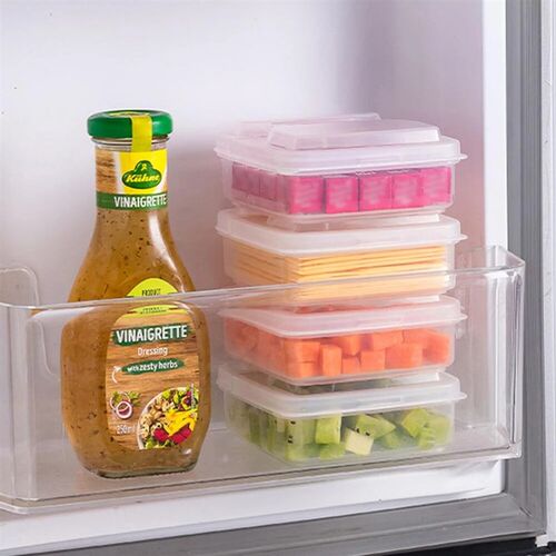 2PCS Butter Cheese Storage Box Portable Refrigerator Fruit V
