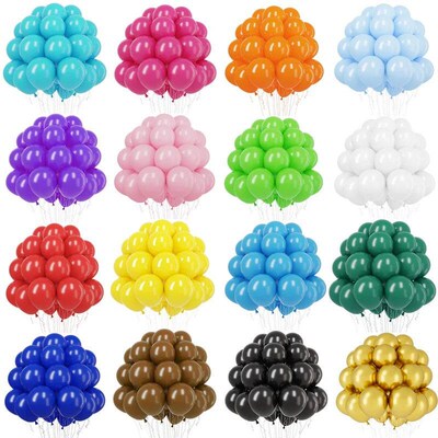 10/20/30/50pc 10/12inch Blue Pink Helium Latex Balloons Adul