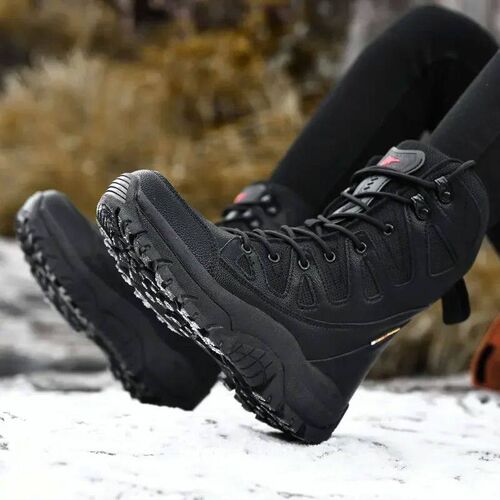 New Men Tactical Boots Waterproof Hunting Hiking Shoe Lace U