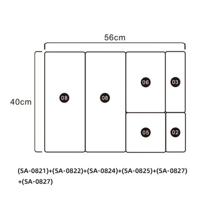 Drawer Organizer Storage Box Plastic Sundries Container Divi