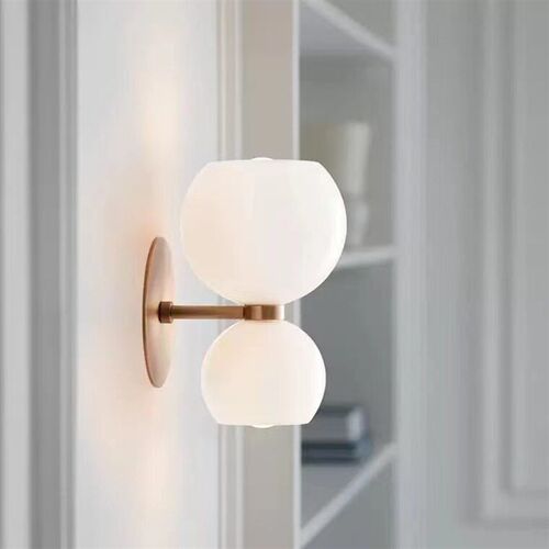 Simple Glass Wall Lamp Aisle Creative Entrance Bedroom Livin