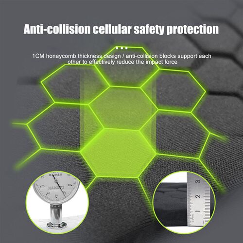 BraceTop 1 PC Football Shin Guards Protector Soccer Honeycom
