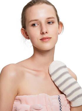 1Pc Exfoliating Hemp Bath Glove Mitten Scrubber Natural Bamb