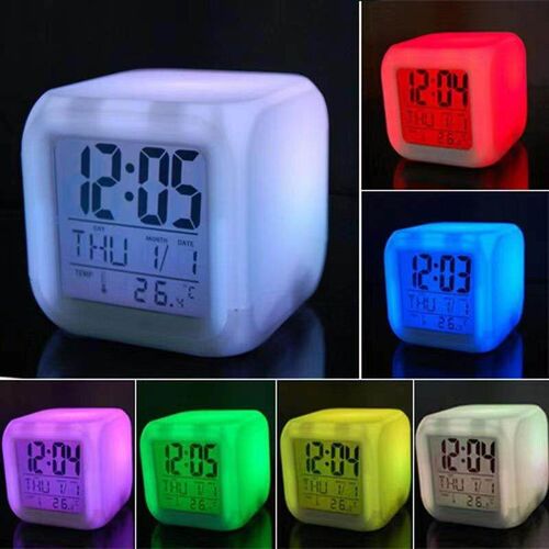 Manufacturer wholesale color-changing alarm clock, creative