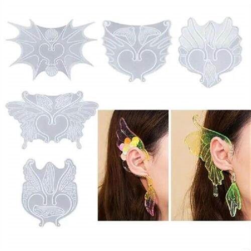 517E Silicone Molds for Epoxy Resin Butterfly Elf Wing Ear