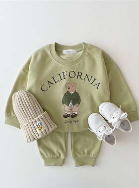Baby Boy Girl Clothing Sets Children Bear Pullover Sweatshir