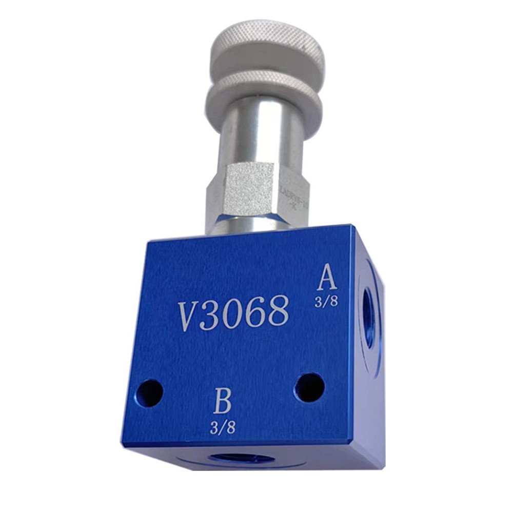 液压溢流阀带底座V3068阀组手动可调压力液压过载阀安全阀压力泄