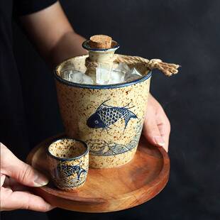 酒盅酒杯清酒家烧装分酒器白酒用传冷日式酒套具陶瓷酒杯酒ltao10