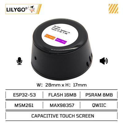 LILYGO® T-Circle-S3 AI 小智 ESP32-S3 带0.75英寸LCD 麦克风