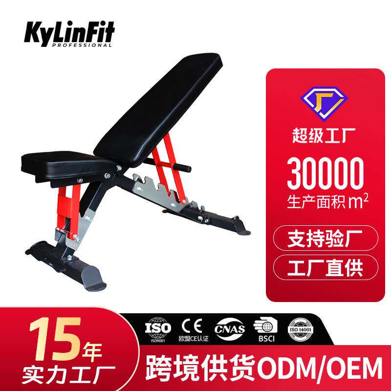 健身级哑铃凳商用卧推凳仰卧起坐健身器材飞鸟凳私教健身椅腹肌板