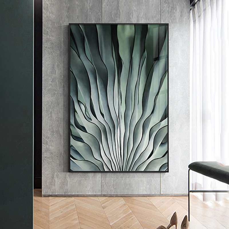 蔓延 现代轻奢客厅装饰画抽象艺术玄关挂画沙发背后大气落地画