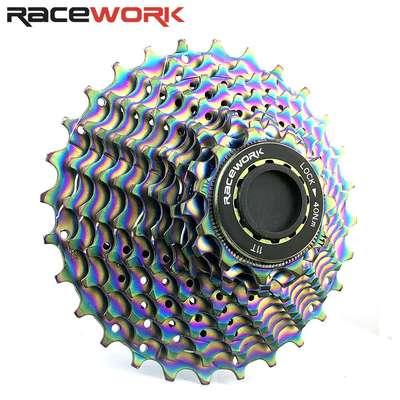 台产RACEWORK公路自行车飞轮11速 28T 32T炫彩 七彩 卡式飞轮盒装