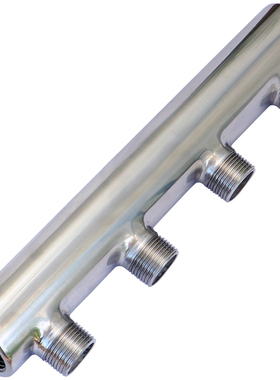 70mm大间距不锈钢一寸内丝六分外丝球内外丝活接地暖分流分水器