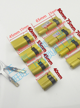 SJ3宾馆指纹锁锁 锁芯  叶片 C级 铁盒装 锁芯-都有