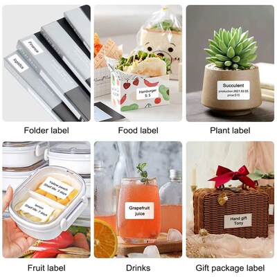 30-50mm Niimbot B21 B1 B3S Printer Label Paper Roll White er