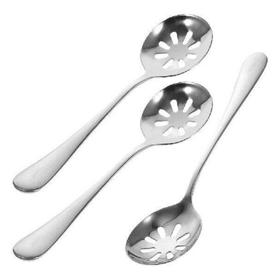 Stainless Steel Cutlery Spoon Strainer Long Handle Slotted