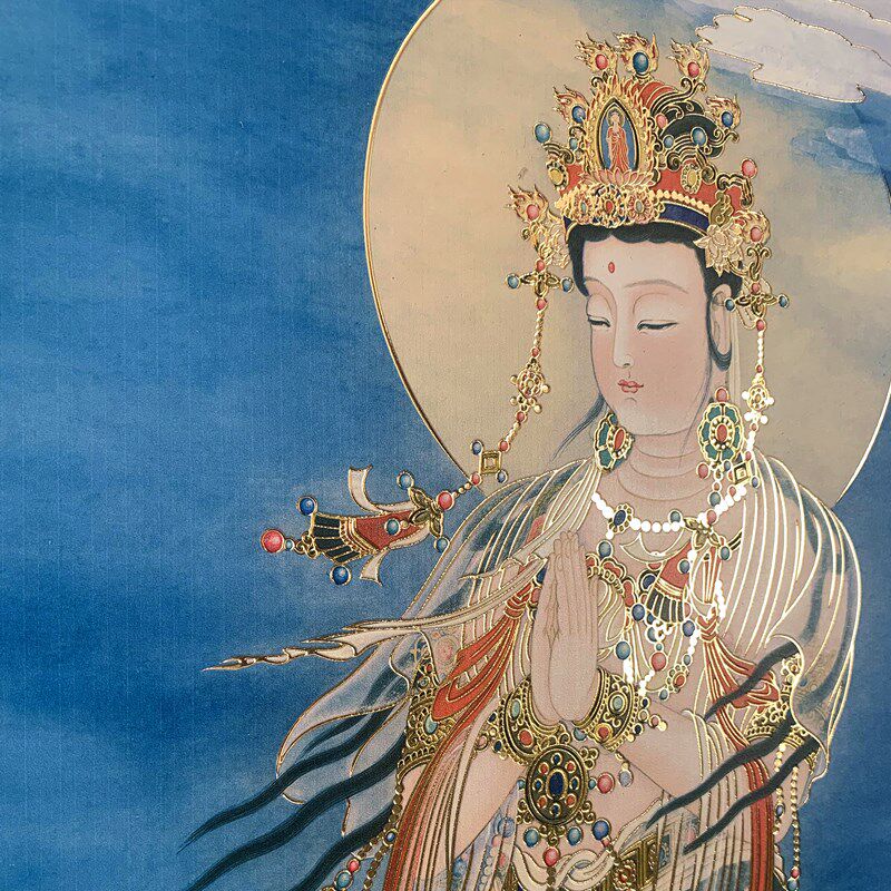 大悲观音菩萨铜雕画像手工錾刻观世音装饰画客厅玄关过道竖版挂画,家居饰品,铜雕画,淘宝优惠券,粉丝福利购,淘宝优惠卷