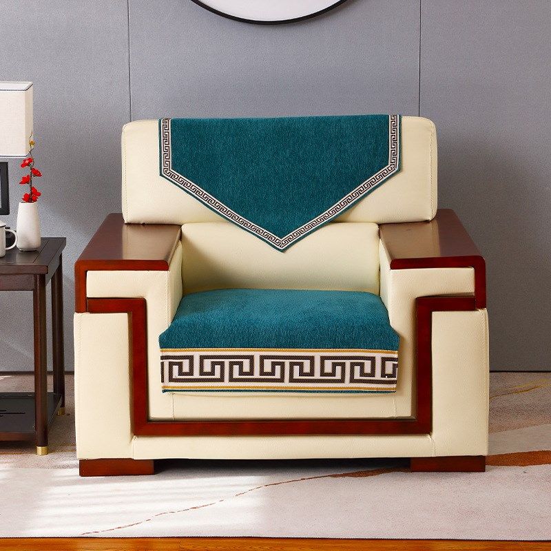 中式单人沙发巾会议沙发盖布贵宾沙发扶手巾靠背巾高档沙发巾垫子