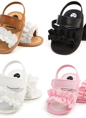 Newborn Baby Girls Summer Shoes Toddler Flats Sandals First