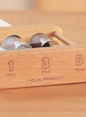 木质儿童刷牙沙漏计时器1/3/5三分钟时间漏斗迷你创意小摆件