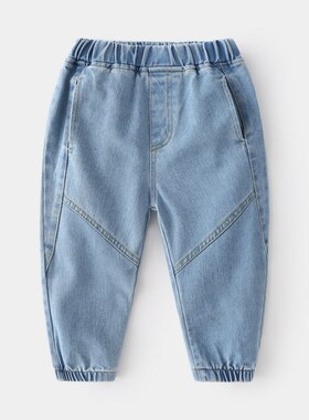 Baby Boy Girl Loose Jeans New Fashion Korean Style Casual So