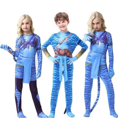 Avatar Costume for Kids Cosplay Jumpsuit Movie Avatar The