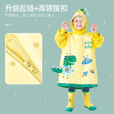 Childrens raincoat waterproof all over pupils with schoolba
