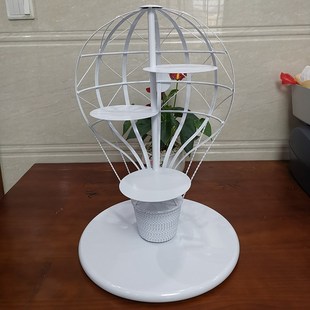 创意热气球西餐厅甜品店蛋糕陈列架展示架 寿司DIY餐具烤肉架旋转