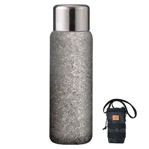 600ml Titanium Vacuum Insulated Water Bottle Keeps Hot Or