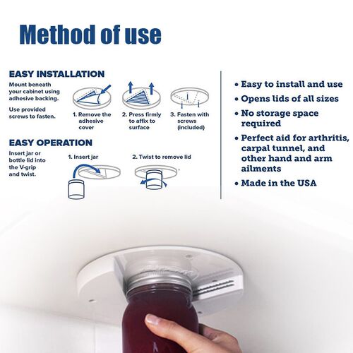 Manual Kitchen Tool Kitchen Gadgets Easy Grip Jar Opener Und