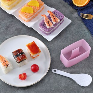 Sushi Mould Making Rice with Spoon Small Stick Pres Food Non