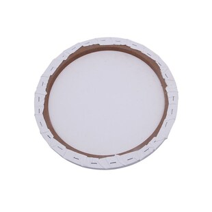 White Blank Panels Round Canvas Board Wooden Frame Art Artis